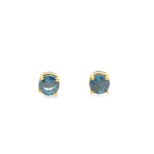 Sapphire Studs - Yellow Gold
