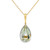 Green Amethyst Drop Pendant