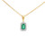 Deco Emerald & Diamond Pendant