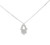 Diamond Chamsa Necklace - White Gold