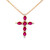 Royal Ruby & Diamond Cross