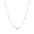 Bezel diamond necklace - White Gold