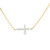 Diamond Cross on Chain Bracelet - Yellow Gold