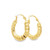 Knife Edge Textured Hoops