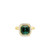 Twinkle Green Tourmaline Halo Diamond Ring