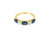 Maxi East-West Sapphire & Diamond Ring - Yellow Gold