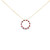 Ruby & Diamond Infinity Circle Necklace