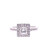 Princess-Cut Diamond Halo Ring
