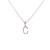 Diamond Initial Pendant - White Gold Bale