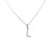 Diamond Initial Pendant - White Gold Bale