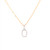 Diamond Initial Pendant - White Gold Bale