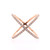 Diamond Criss Cross Ring - Rose Gold