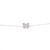 Butterfly Cubic Bracelet - White Gold