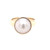 Bezel Mabé Pearl Ring - Yellow Gold