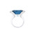 Mag London Blue Topaz & Diamond Cocktail Ring