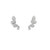Bezel Ear Climbers - White Gold