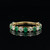 Emerald-Diamond Eternity Band
