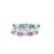 East-West Pink Sapphire & Diamond Ring
