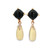 Chalendony Onyx and Diamond Earrings