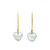 Green Amethyst Sparkle Drop Earrings