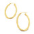 Oval Double Twist Hoops