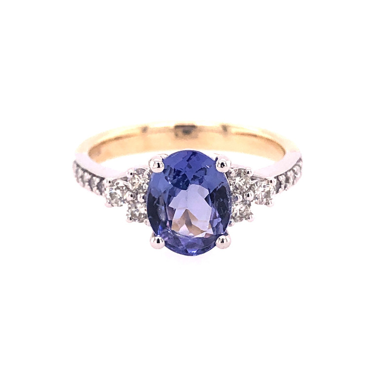 Tanzanite & Diamond Ring