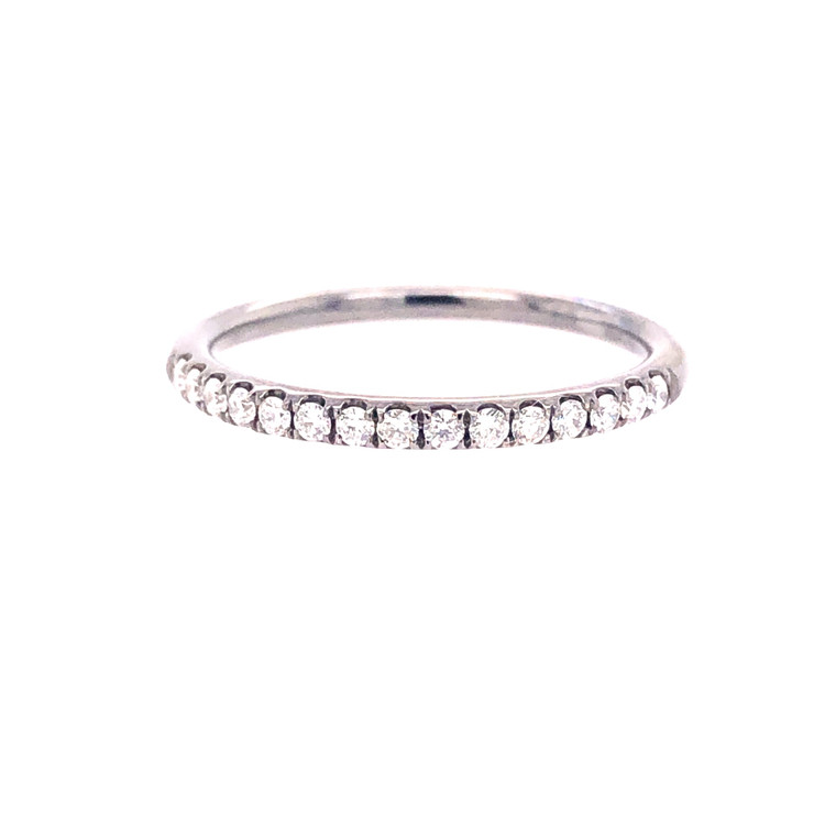 Black Rhodium Diamond Mini Curve Band