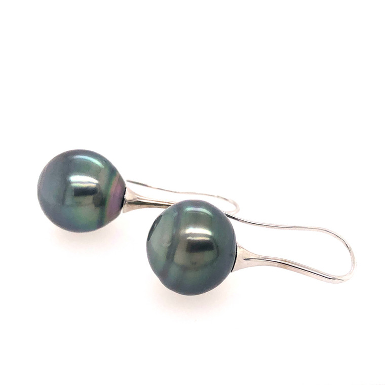 Tahitian Pearl Drop Earrings - 14MM