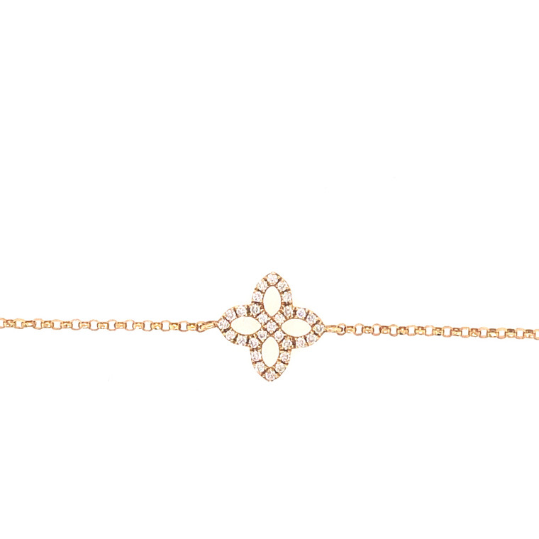 Golden Fleur Diamond Bracelet