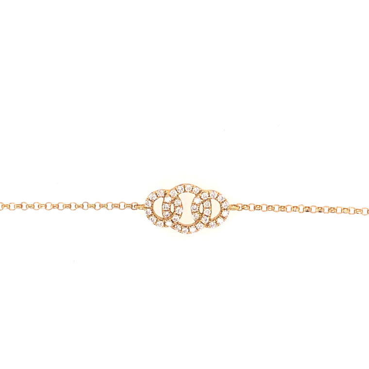 Diamond Embrace Bracelet - Yellow Gold