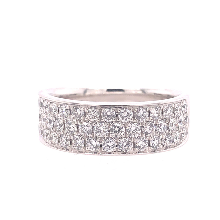 Classic Cigar Diamond Pave Ring