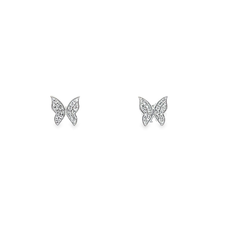 Mini Diamond Butterfly Studs