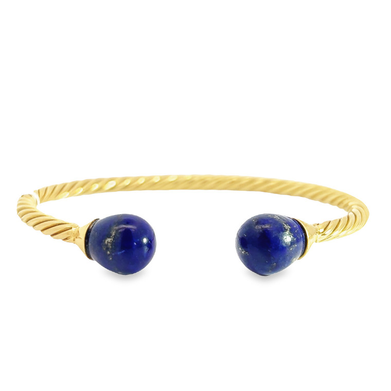 Twisted - Lapis Lazuli Bangle