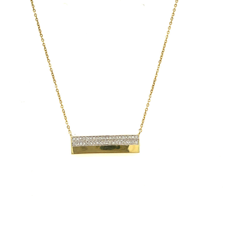 Diamond Trapeze Necklace