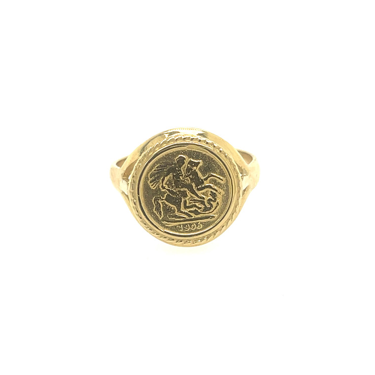 Sovereign Cast Coin Ring