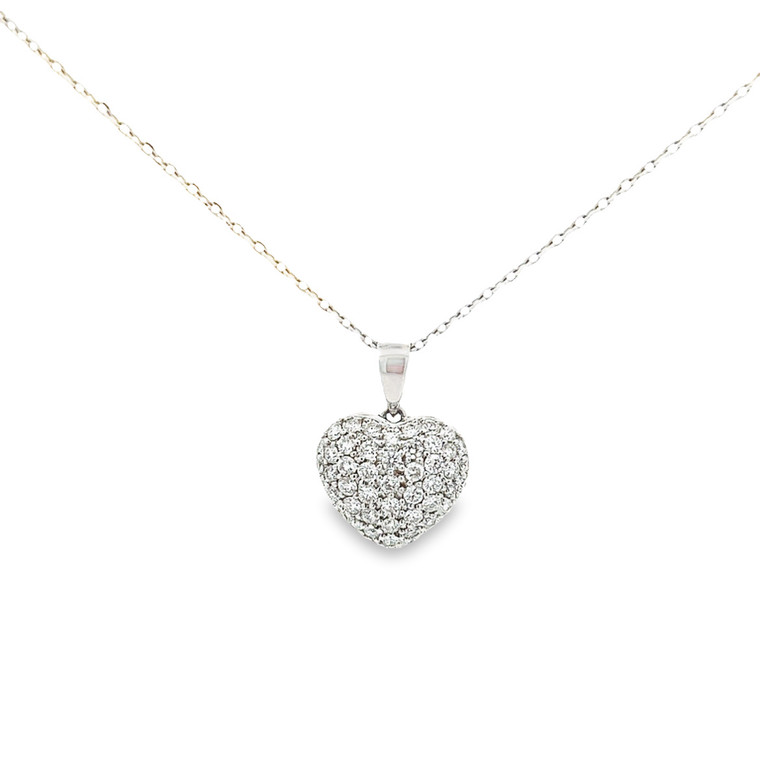 Pavé Puff Heart