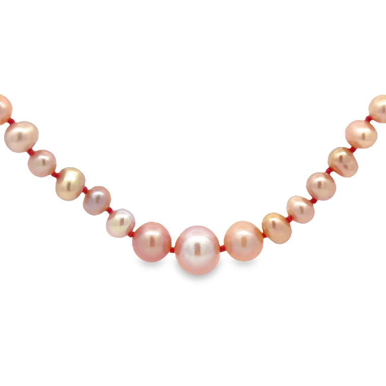 Bubble Pearl Necklace - Pink