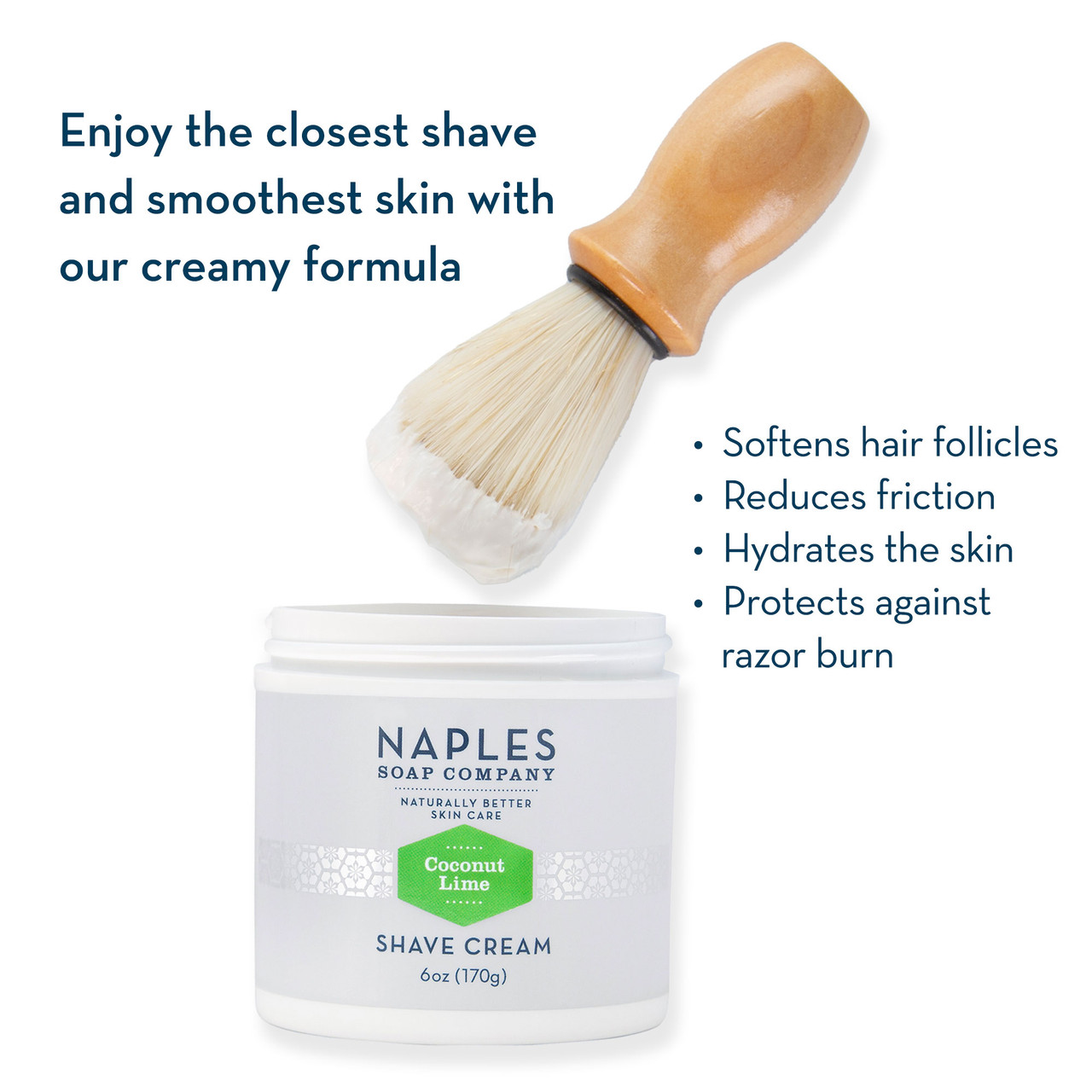 Coconut Lime Shave Cream Naples Soap