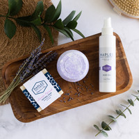 Lavender Shower Must Haves Gift Box Lifestyle