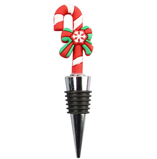 Candy Cane Wine Stopper