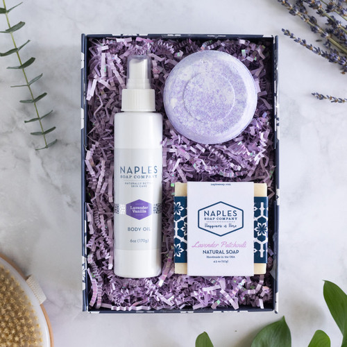 Lavender Shower Must Haves Gift Box