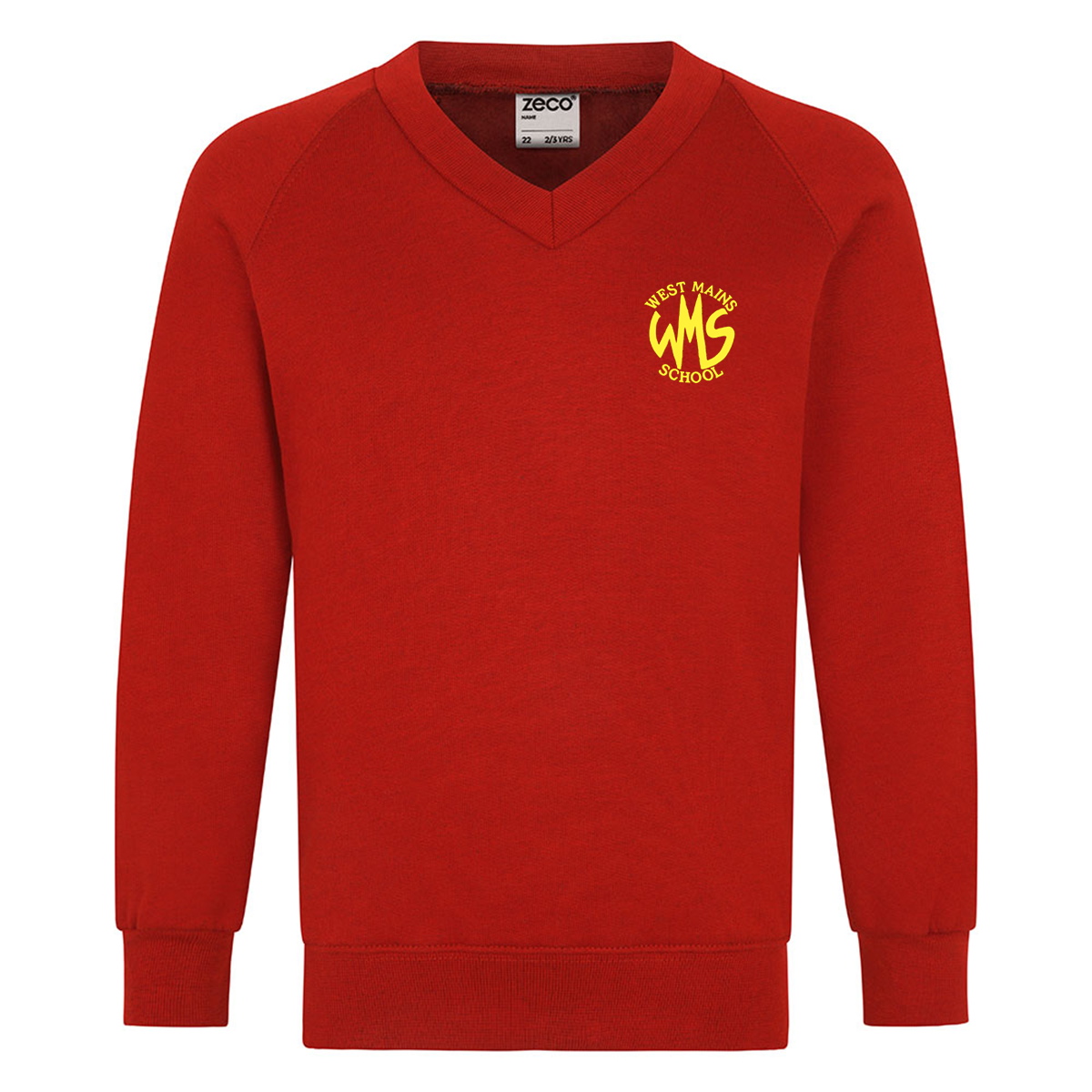 West Mains Primary V Neck Sweatshirt