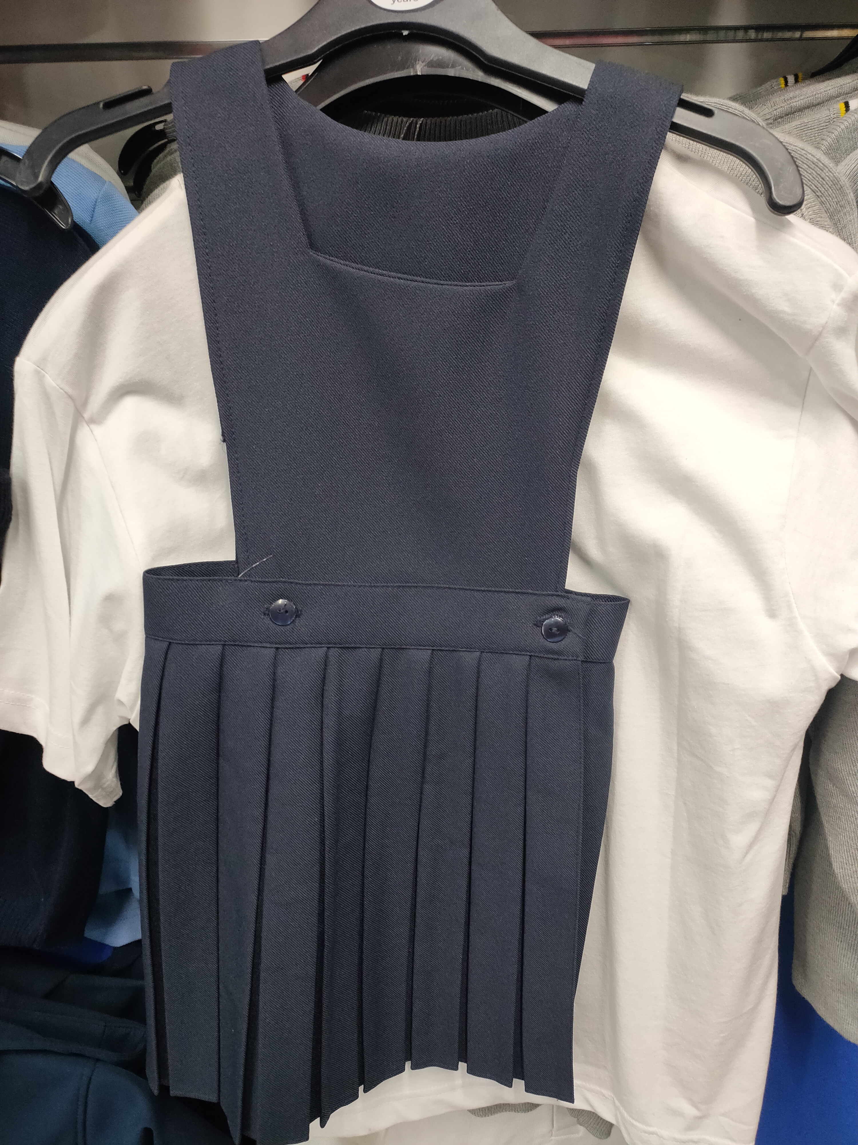 All Round Box Pleat Pinafore