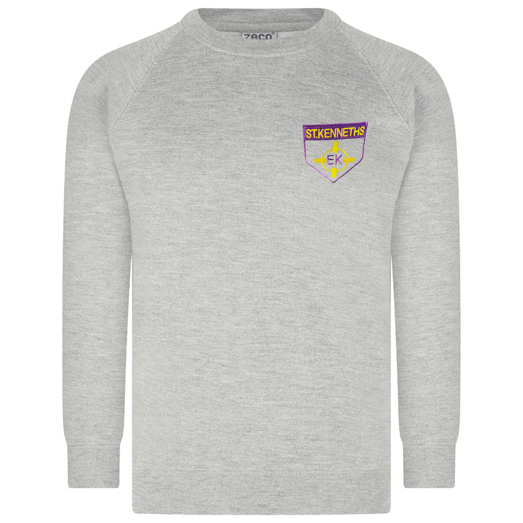 St. Kenneths Primary Grey Round Neck Sweatshirt