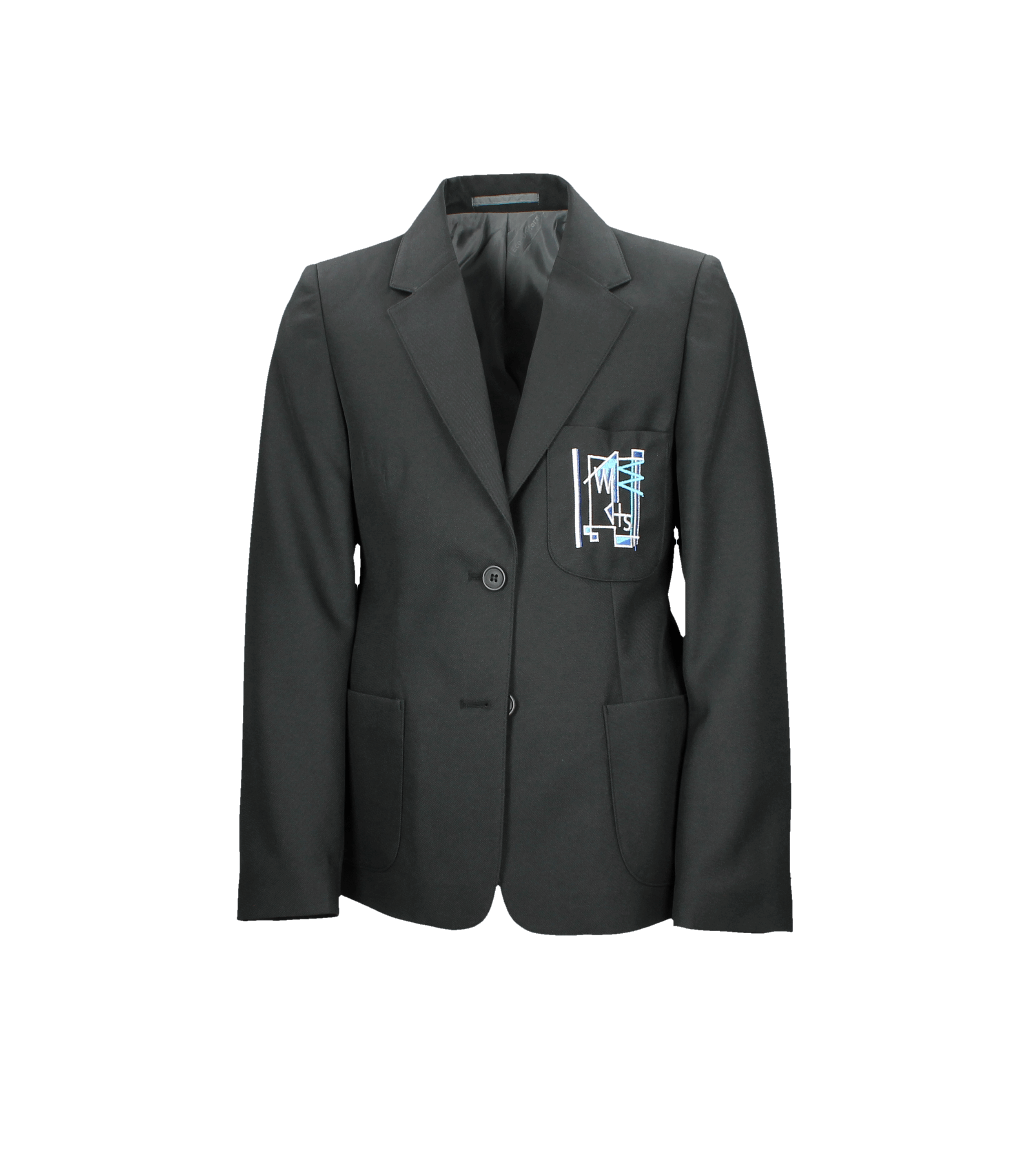 Woodfarm High School Black Polyester Blazer (Boys)