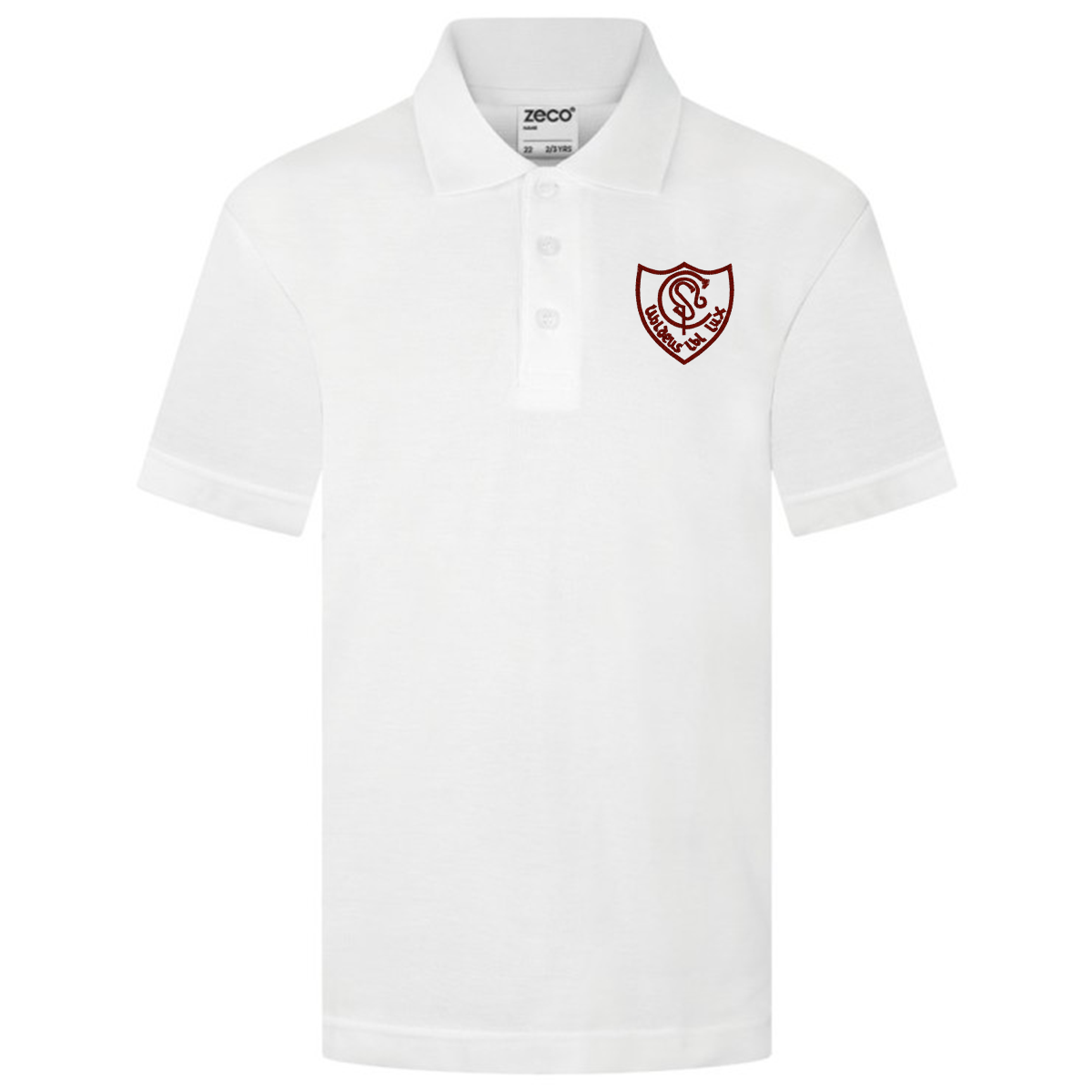 St Cadocs (Cambuslang) White Poloshirt
