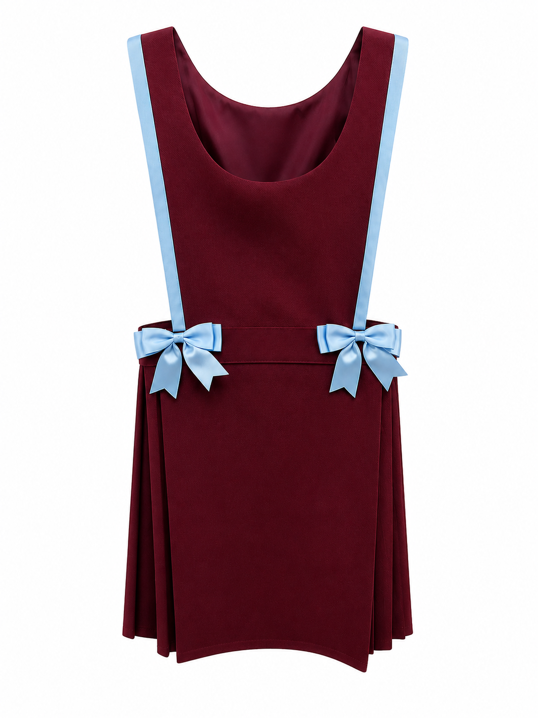 Burgundy / Sky Personalised Pinafore