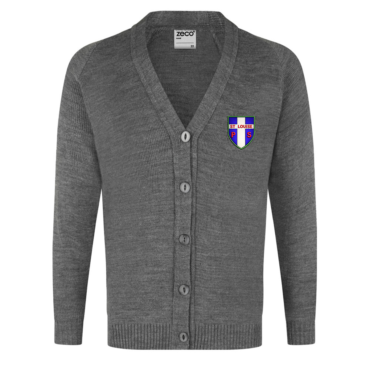 St Louise Grey Knitted Cardy