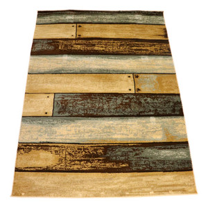 Full view of the Boardwalk rug laid out showing detail. Full view of the Boardwalk rug laid out showing detail.