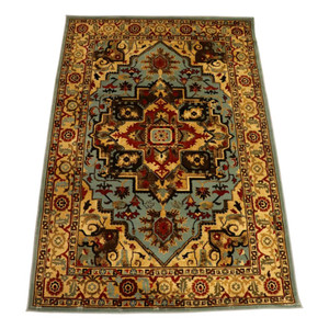 Full view of rug laid out showing detail. Full view of rug laid out showing detail.